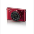 REFLEX Appareil photo hybride NIKON 1 J1 ROUGE + 10mm