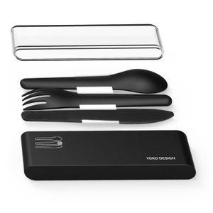 YOKO DESIGN Set de couverts nomades noir