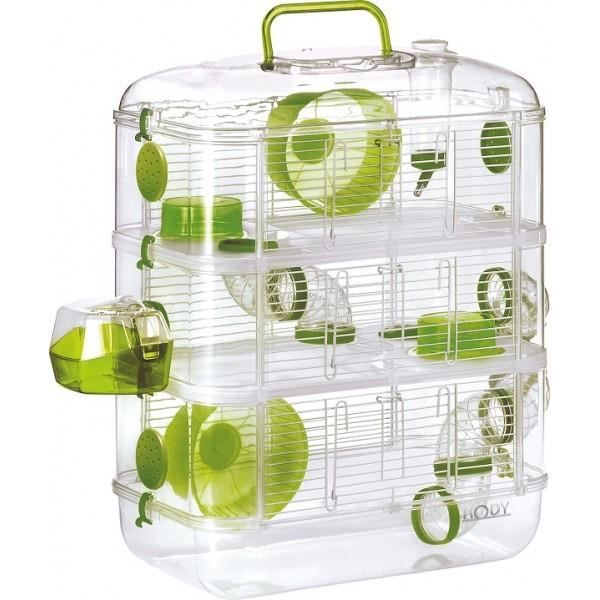 Cage rongeur 3 NIVEAUX zolux rody lounge Trio vert Achat / Vente cage