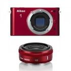 REFLEX Appareil photo hybride NIKON 1 J1 ROUGE + 10mm