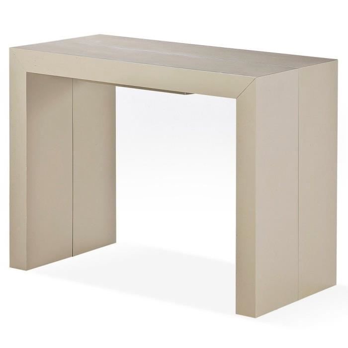 TABLE CONSOLE NANA TAUPE CARBONE