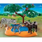 UNIVERS MINIATURE COMPLET Playmobil Buffle africain avec zèbres