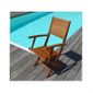 CHAISE - FAUTEUIL JARDIN  Fauteuil de Jardin en Eucalyptus DENA