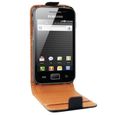 HOUSSE / ETUI / COQUE / FACADE / BIJOUX DE PORTABLE SWISCHARGER  Etui Flip Samsung Galaxy Ace