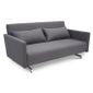  Canapé convertible 2 places George Couleur Gris