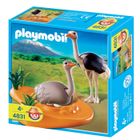 UNIVERS MINIATURE COMPLET Playmobil Couple d'autruches et nid