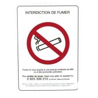  Panneau Interdit de fumer adhésif