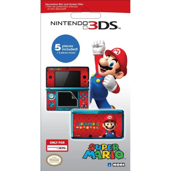 Pack d'Accessoires Mario 3DS Achat / Vente protection ecran jeux Pack