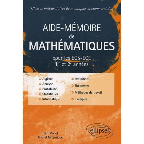 AideMémoire de Mathématiques Achat / Vente livre Jean Mallet;Michel