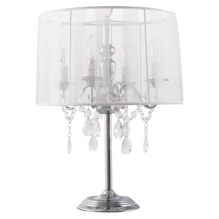 De chevet klassik blanche chandelier ba achat vente lampe de