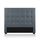 Tête de lit capitonnée Premium Tissu 140cm Gris