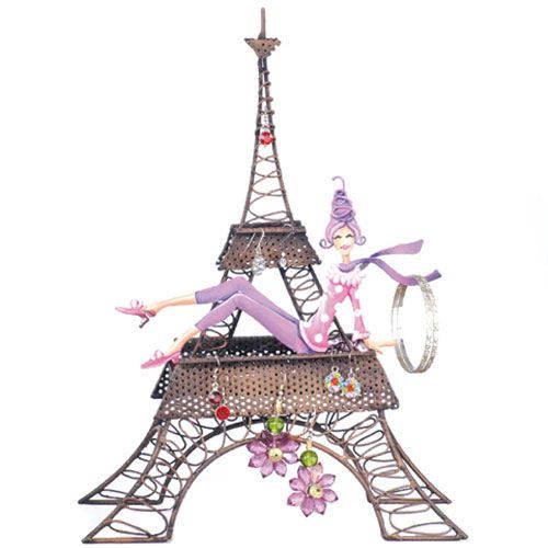 tour eiffel porte bijoux rose Achat / Vente pr&eacute;sentoir bijoux Tour