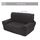 Noir Housse de Canapé de 1/2/3 Siège Stretch Prote