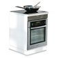FINITION MEUBLE CUISINE  TRENDY 6 Meuble pour four et plaque L60 cm Taupe