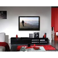MEUBLE TV BLACK Meuble TV 220 cm noir laqué MEUBLE TV BLACK Meuble TV 220 cm noir laqué