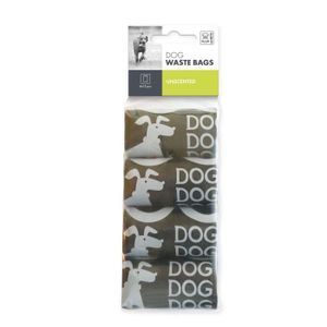 MPETS Recharge ramasse crottes DOG WASTE BAG- Pour chien - 4x15pcs - Noir