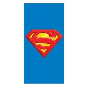 SUPERMAN Serviette de plage microfibre 70x140 cm bleu, rouge et jaune