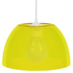 Lustre - suspension Plexi E27 15 W ?25 cm Jaune