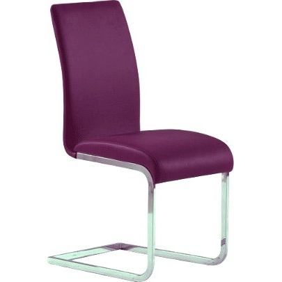 Chaise de séjour, PU couleur prune Achat / Vente chaise Violet