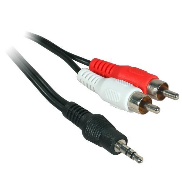 Câble audio stéréo 3.5mm 2 RCA M/J 5m Achat / Vente câble audio
