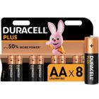  Duracell - Pile Alcaline - AAx8 Plus Power (LR6)