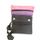 POCHETTE SACOCHE NOIR ROSE ET MAUVE A BANDOULIERE