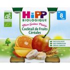 DESSERT-GOUTER BEBE HIPP Pots Cocktail de Fruits Céréales - Dès 8 mois