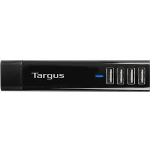 TARGUS Chargeurs téléphone portable & Tablette - 4 ports USB - Noir