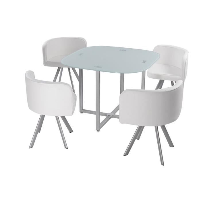 table verre avec chaises