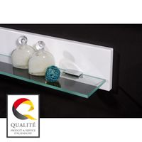 FINITION MEUBLE SDB  LIQUID Tablette murale blanche 48 cm
