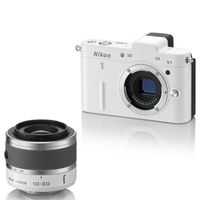 APPAREIL PHOTO RÉFLEX NIKON 1 V1 BLANC + 10-30mm