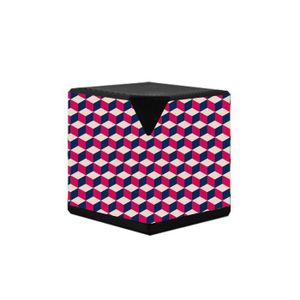 SO SEVEN enceinte RETRO CUBIK rouge 3kw