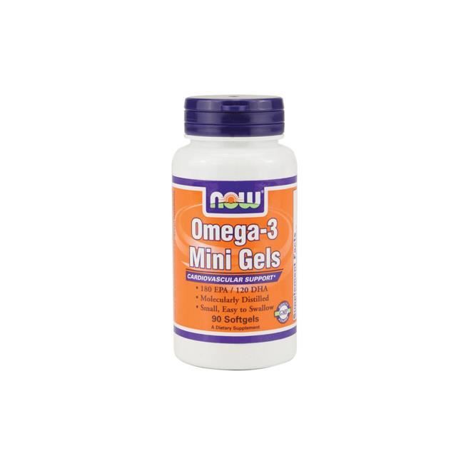 Now Omega-3 Mini Gels (100 capsules) - Achat / Vente acides aminés Now ...
