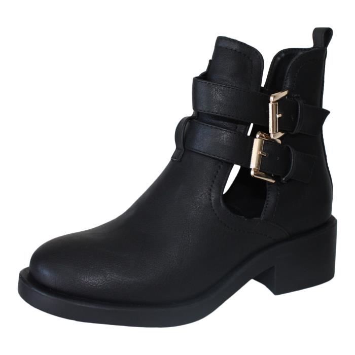bottines ouvertes coté