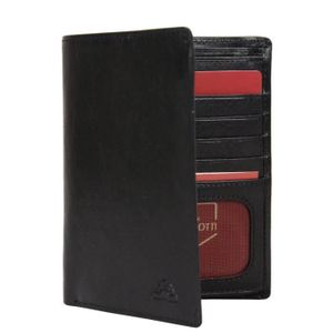 TONY PEROTTI Portefeuille Européen Cuir Végétal NW1168N Noir Homme