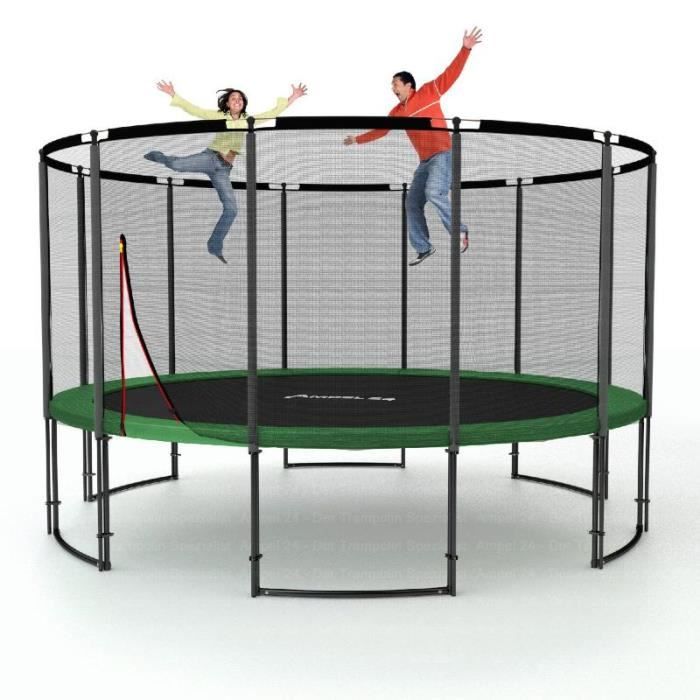 jardin deluxe avec filet, 430 cm Achat / Vente trampoline Trampoline