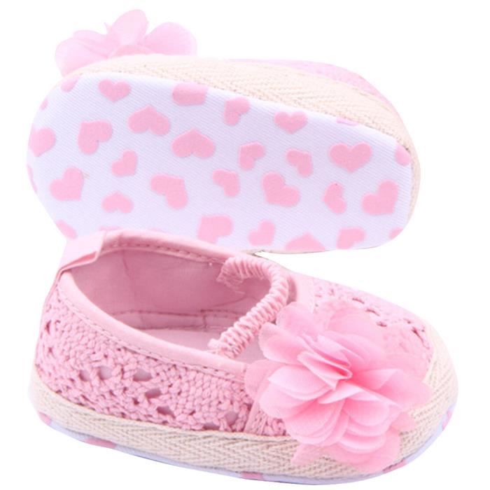 chaussons cuir bébé fille