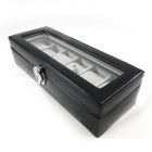  Coffret Cuir "Munich" noir 6 montres
