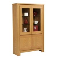 SEATTLE Vitrine 108 cm chêne blond huilé SEATTLE Vitrine 108 cm chêne blond huilé