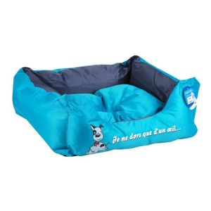 Panier rectangulaire 50x45 cm - Bleu - Pour chien