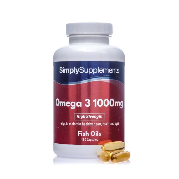 Oméga 3 1000mg 180 capsules Achat / Vente cholestérol tension