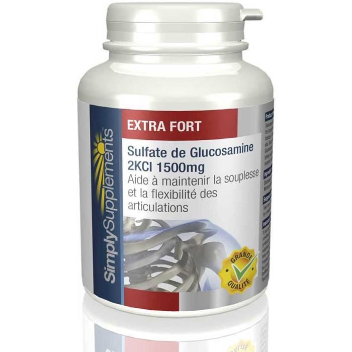 Sulfate de glucosamine 1500mg Achat / Vente complément articulation