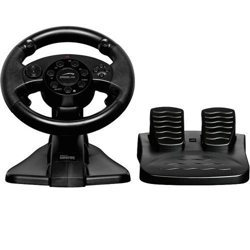 Volant Vibrant Darkfire et Pedales pour PS3 et PC DARKFIRE Racing