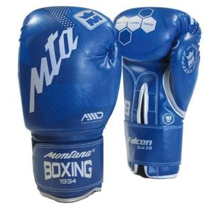 MONTANA Gants multiboxe PU FALCON - Bleu - Boxe