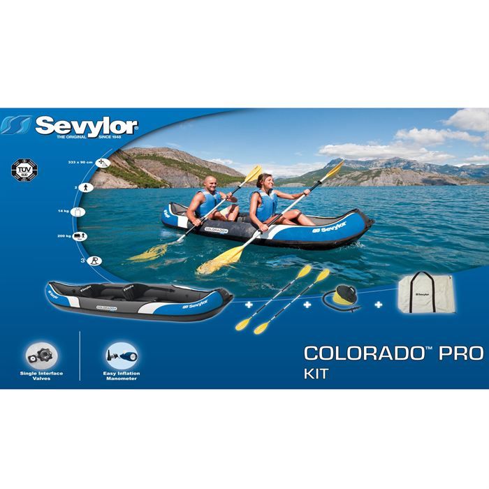 SEVYLOR Colorado Pro Kit + pagaies + gonfleur + mano + sac Le