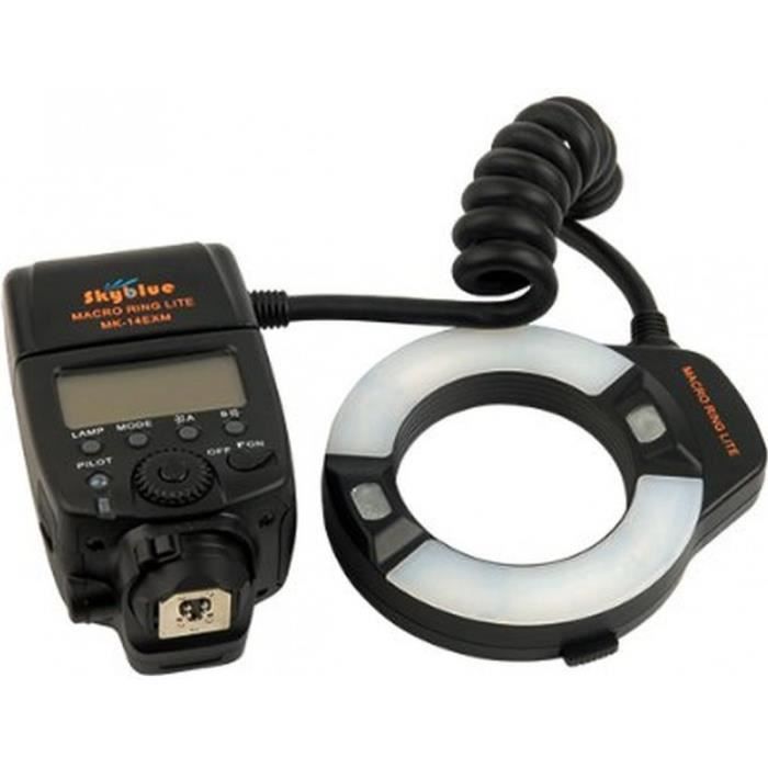 Flash annulaire MK14EXM LED pour Canon EOS 5D5D Mark II5D Mark III