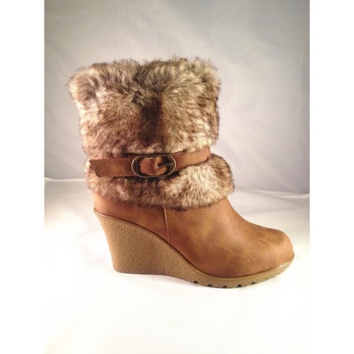 botte fourrure femme