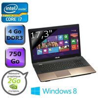 Comparer ASUS R700VJTY184H CUIVRE INTEL CORE I7 3630QM 4GO 750GO WIN8  