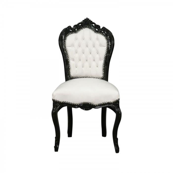 chaises baroques noires