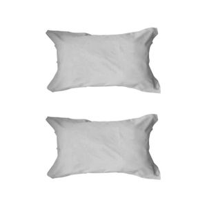 TODAY Lot de 2 taies d'oreiller 50x70cm Zinc